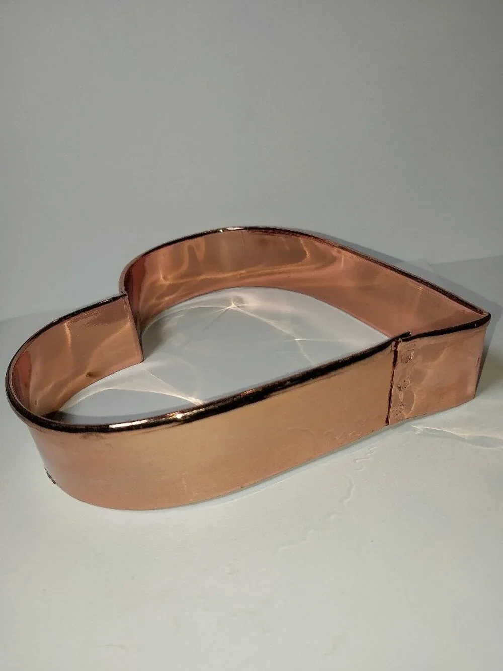 Copper Heart Cookie Cutter 5 1/2